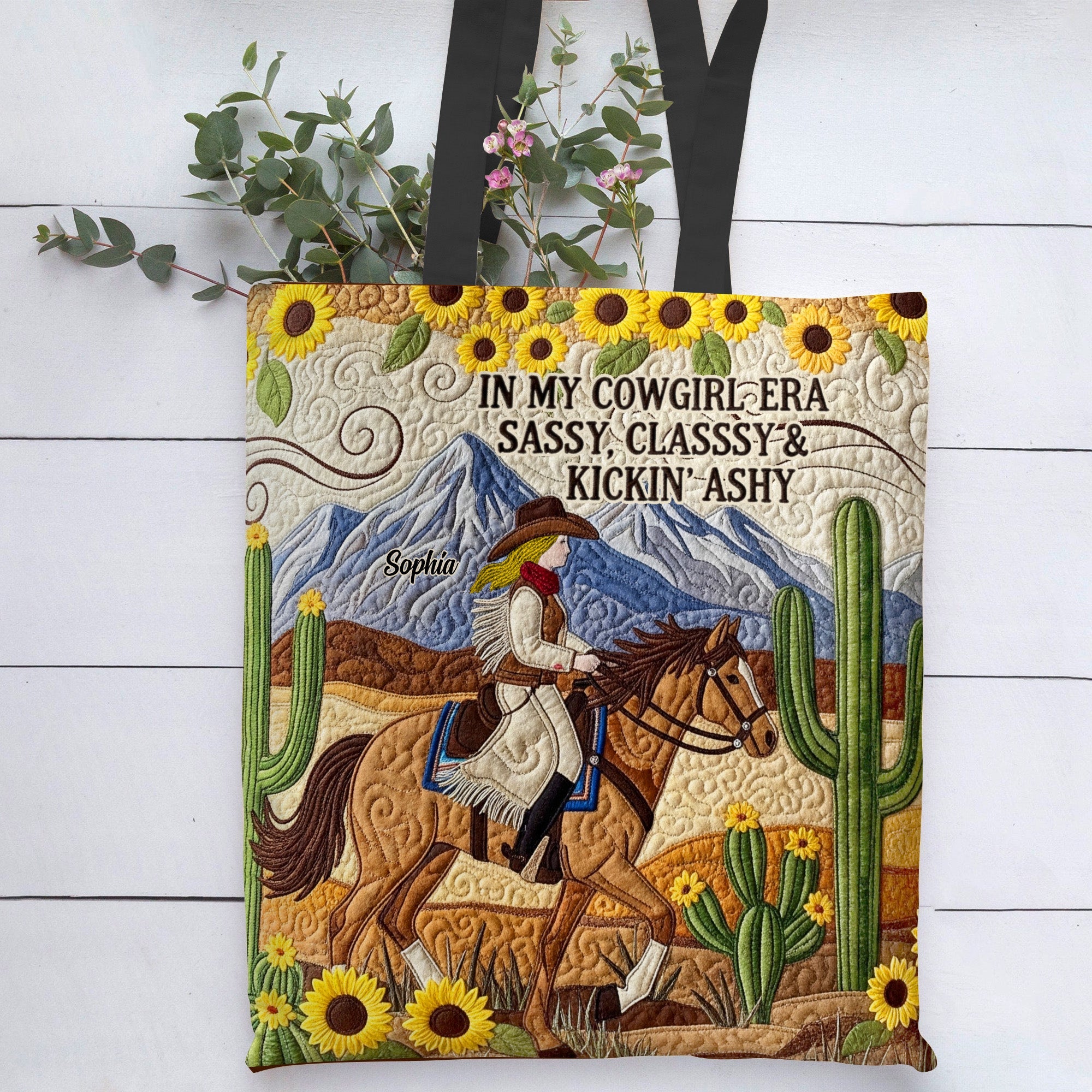 In My Cowgirl Era - Personalized Wild Cowgirl Aesthetic Tote Bag Tote Bag PopCulturePrints