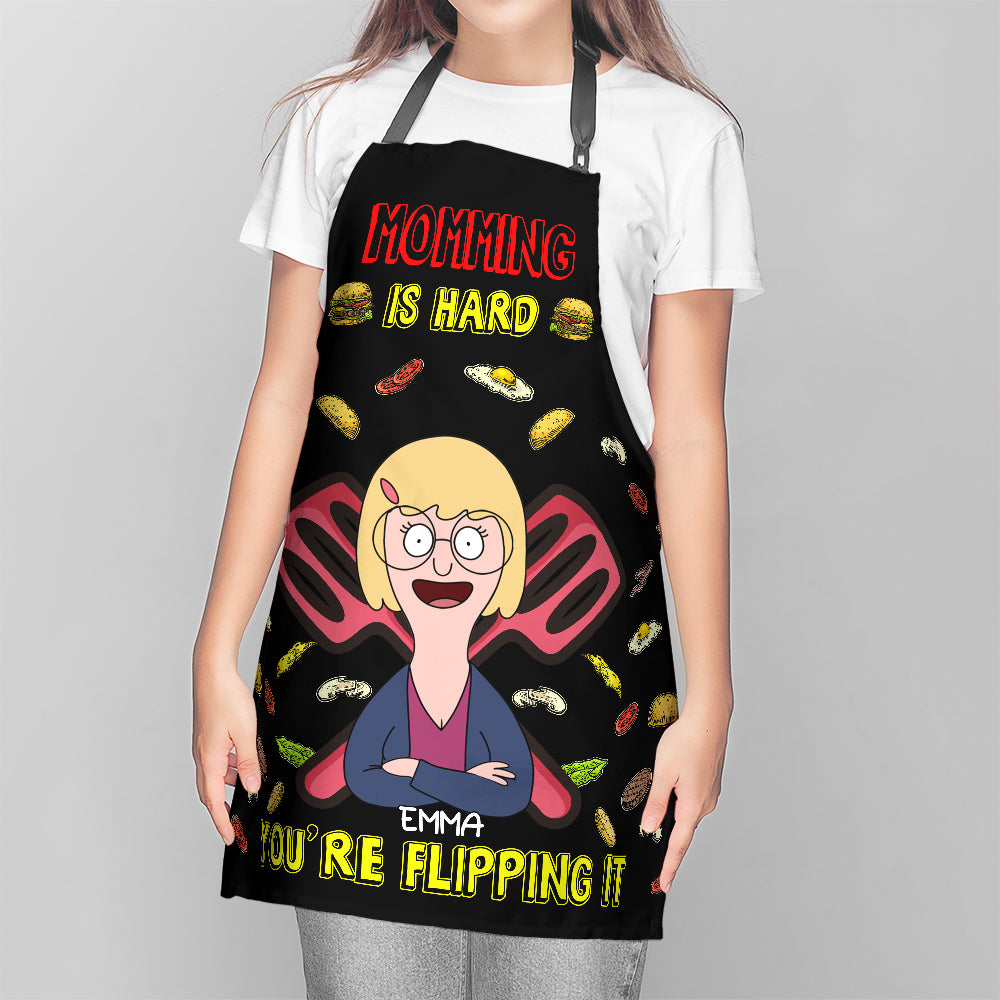 Personalized Apron for Moms - Momming is Hard Aprons PopCulturePrints