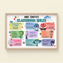 Load image into Gallery viewer, Personalized Classroom Rules Poster for Teachers - Custom Name Decor Poster &amp; Canvas PopCulturePrints
