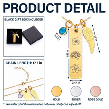 Load image into Gallery viewer, “Cherish Each Moment” - Personalized Birthstone Charm Necklace for Moms and Kids Birthstone Charm Necklace PopCulturePrints
