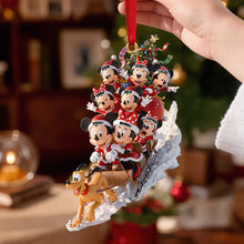 Load image into Gallery viewer, “Celebrate Family Joy with Our Jolly Snow Ride Ornament” - Personalized Christmas Gift for Families
