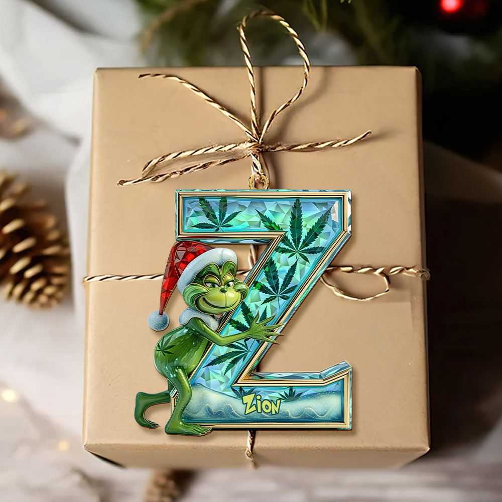 “Spread Holiday Cheer!” - Funny Green Guy Ornament - Custom Letter Gifts for Loved Ones Ornament PopCulturePrints