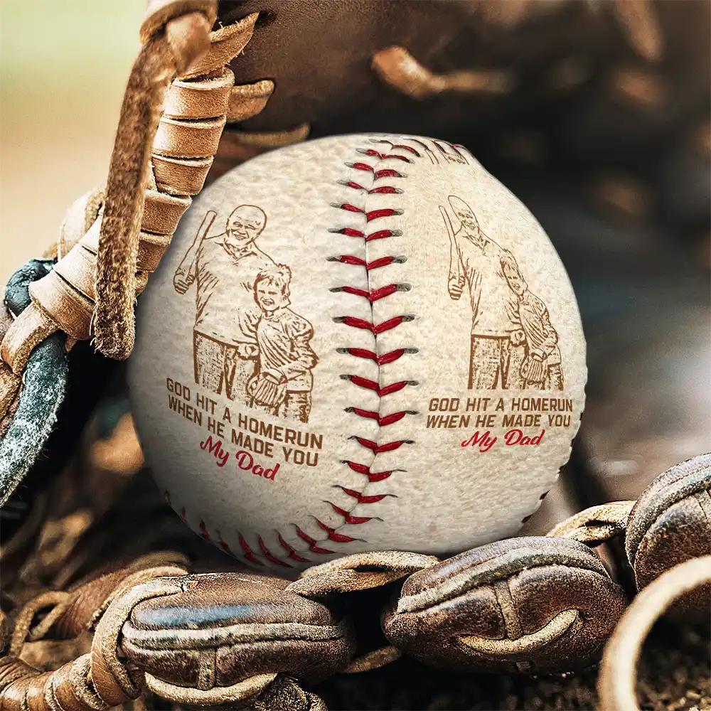 I Caught The Best Dad - Personalized Baseball/Softball Art Baseball, Softball PopCulturePrints