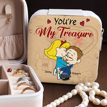Load image into Gallery viewer, Customizable &#39;You&#39;re My Treasure&#39; Jewelry Box for Couples Jewelry Box PopCulturePrints

