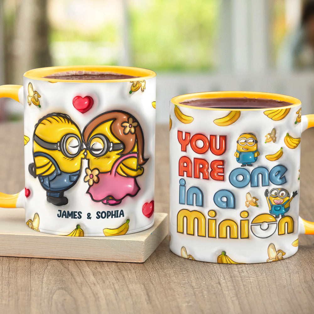 Personalized Minion Couple Coffee Mug - You Are One in a Minion