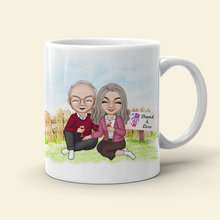 Load image into Gallery viewer, Customized &#39;I Love You Through and Through&#39; Coffee Mug for Couples
