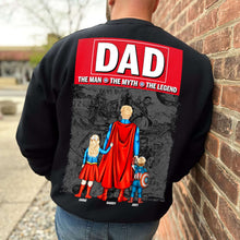 Load image into Gallery viewer, The Man, The Myth, The Legend - Hero Dad Shirt - Personalized Gift for Dad, Grandpa, and Father Figures Shirts PopCulturePrints
