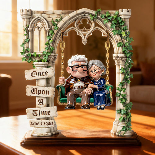 Forever Together: A Personalized Acrylic Plaque for Couples Shaped Plaques PopCulturePrints