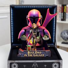 Load image into Gallery viewer, Best Dad in the Galaxy - Personalized Warrior Dad Acrylic Plaque Shaped Plaques PopCulturePrints
