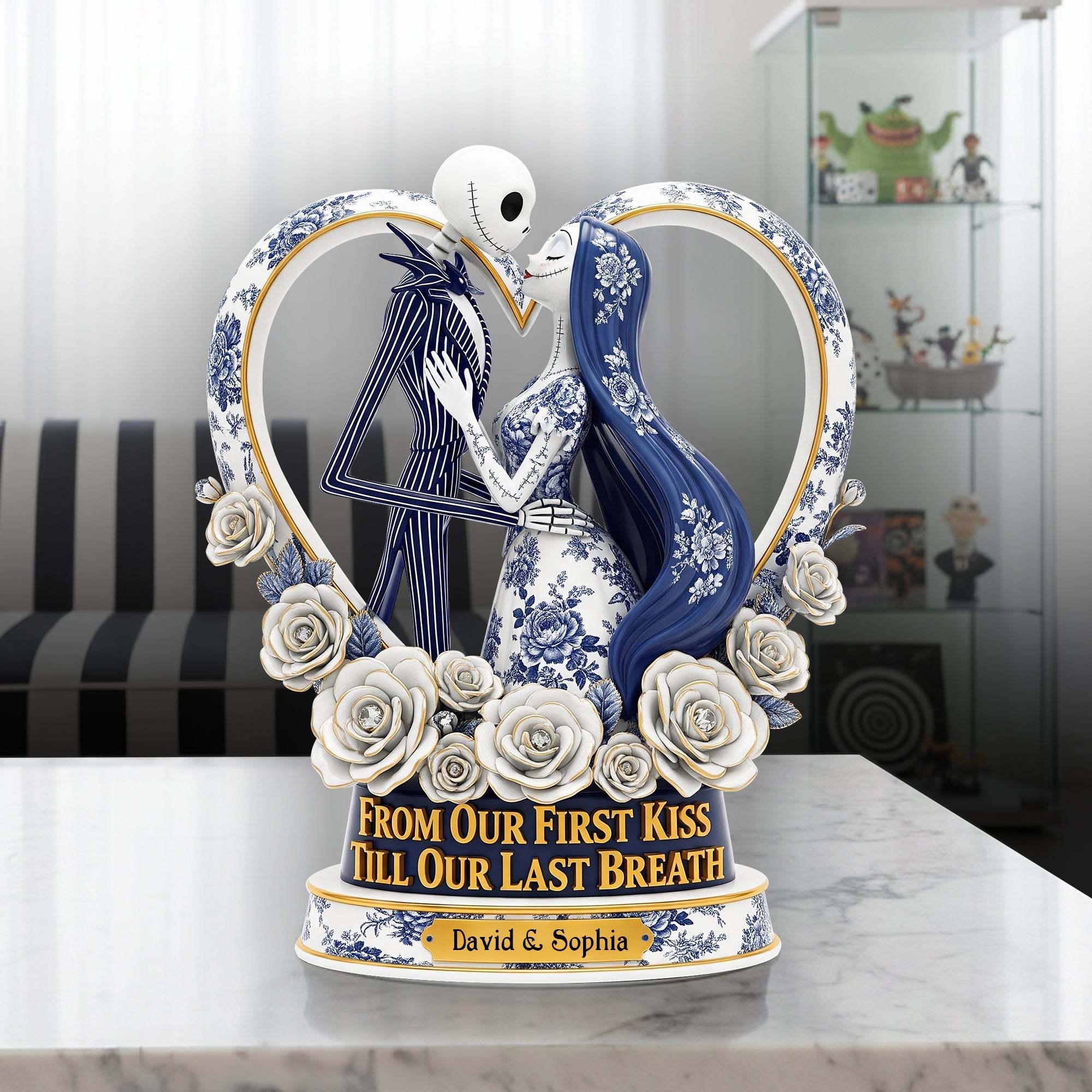 Ghoulmates Forever - A Personalized Acrylic Plaque for Couples Shaped Plaques PopCulturePrints