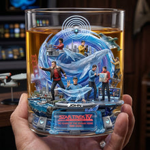 Load image into Gallery viewer, "Celebrate 40 Years of Star Trek IV with Every Sip!" - Personalized Drinking Glass - Unique Gift for Fans and Collectors
