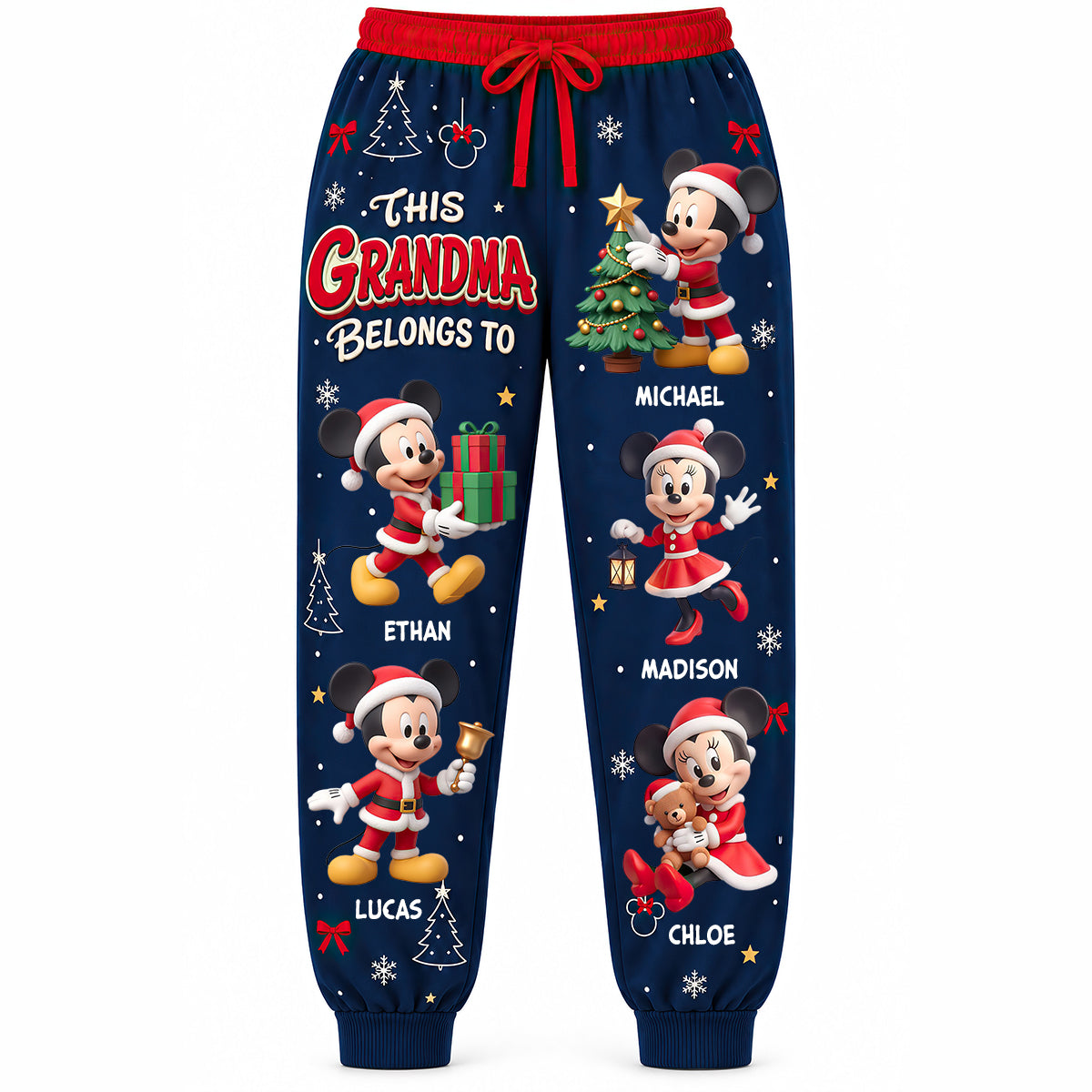 This Grandma Belongs to Her Loved Ones - Personalized Christmas Sweatpants