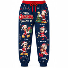 Load image into Gallery viewer, This Grandma Belongs to Her Loved Ones - Personalized Christmas Sweatpants
