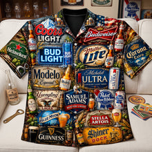 Load image into Gallery viewer, Cheers to Good Times! Personalized Hawaiian Shirt - Custom Gifts for Beer Lovers
