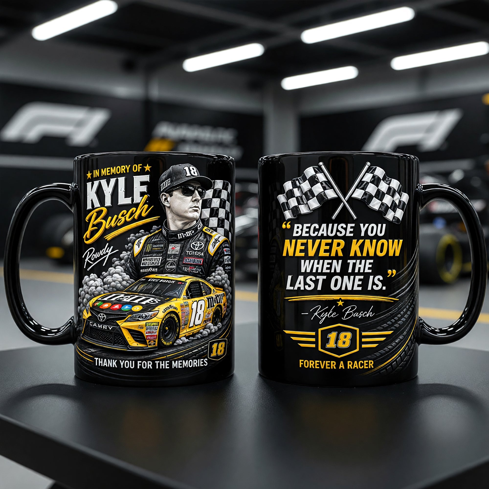 “Because You Never Know When The Last One Is.” - Personalized Racing Legend Memorial Magic Coffee Mug - Gift for Racing Lovers, Friends and Family