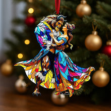 Load image into Gallery viewer, Celebrate Love with Our Enchanted Fairy Tale Couple Christmas Ornament - Personalized Gifts for Couples Ornament PopCulturePrints
