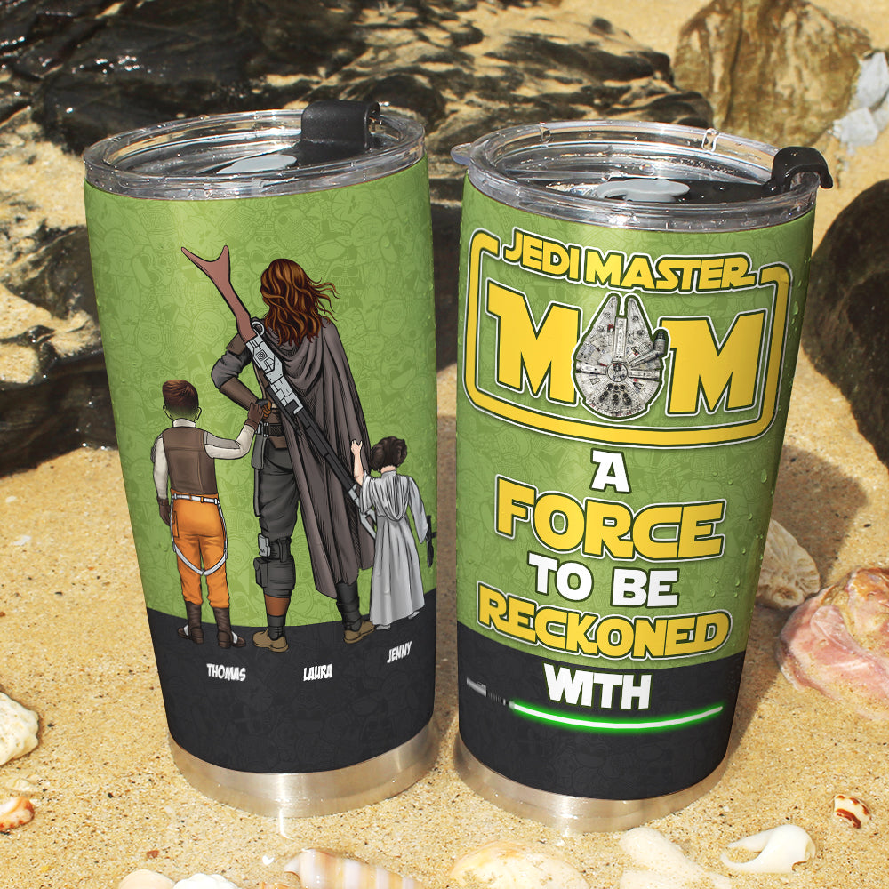 Jedi Master Dad Tumbler - Personalized Star Wars Gift for Father's Day Tumbler Cup PopCulturePrints