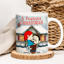 Load image into Gallery viewer, Customizable Peanuts Christmas Mug for Couples | Festive Valentine&#39;s Day Gifts Coffee Mug PopCulturePrints
