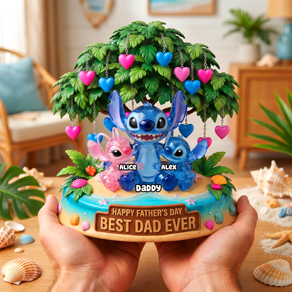 “Best Dad Ever” – Personalized Acrylic Plaque for Your Dad, Grandpa, or Stepdad Shaped Plaques PopCulturePrints