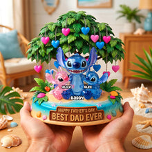 Load image into Gallery viewer, “Best Dad Ever” – Personalized Acrylic Plaque for Your Dad, Grandpa, or Stepdad Shaped Plaques PopCulturePrints
