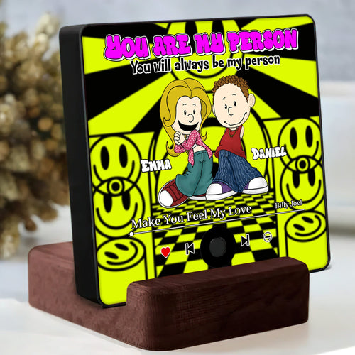 Custom Y2K Style Music Fridge Magnet for Couples - Personalized Valentine's Day Gifts Fridge Magnet PopCulturePrints