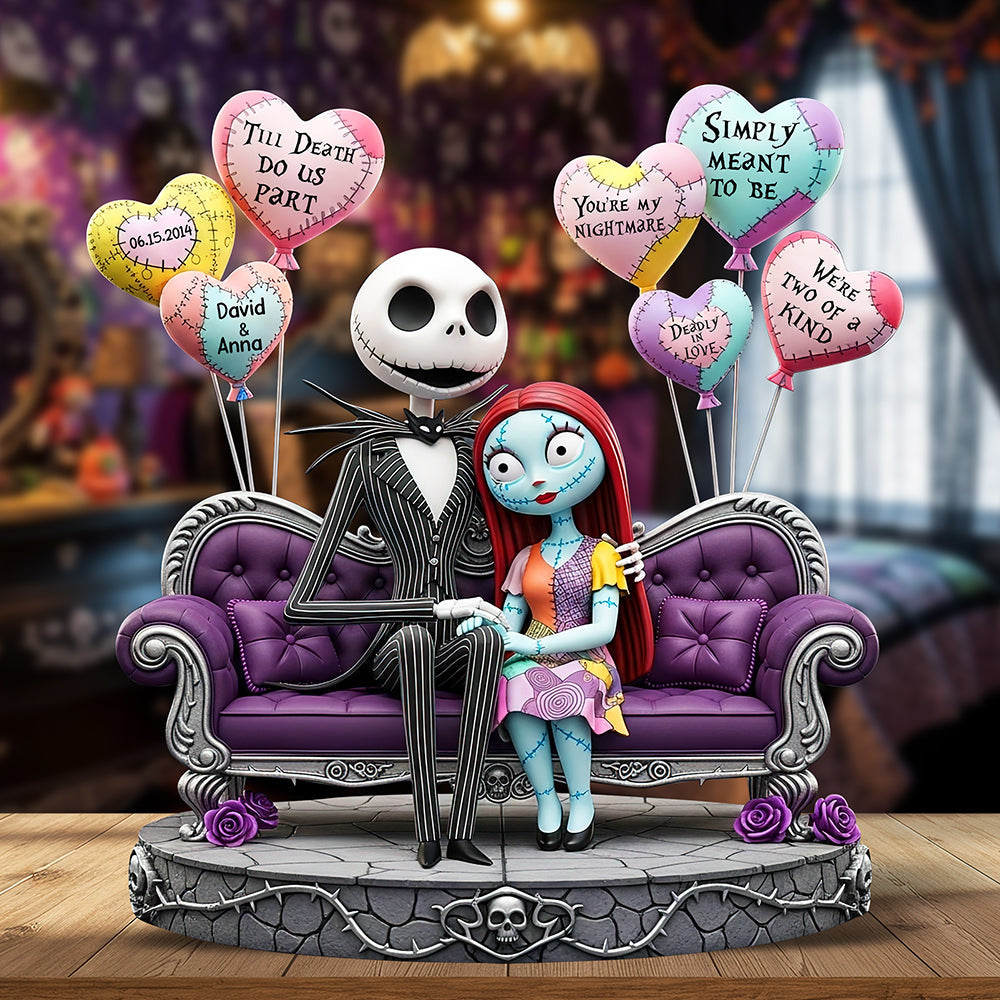 Till Death Do Us Part - Personalized Acrylic Plaque for Couples Shaped Plaques PopCulturePrints