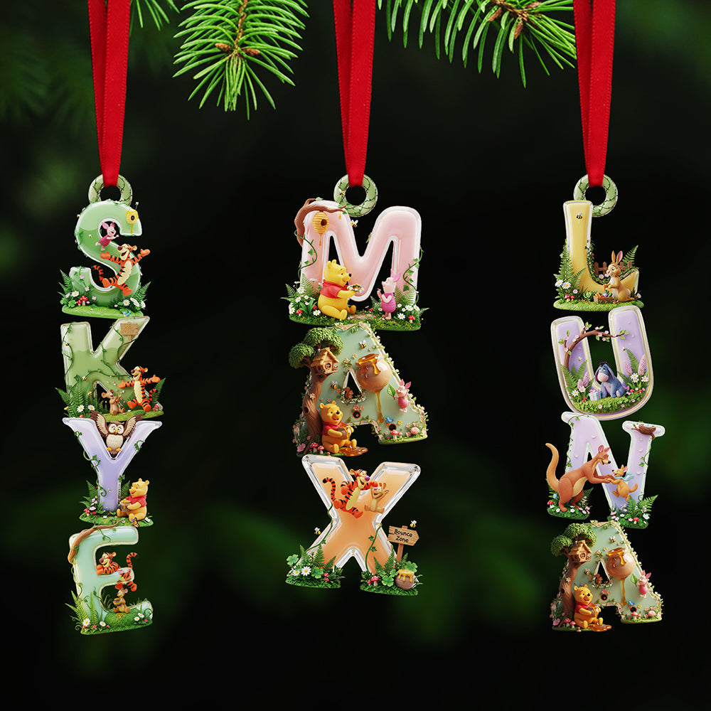 "Personalized Joy in Every Letter - Lovely Alphabet Name Acrylic Ornament, Custom Gift for All Occasions" Ornament PopCulturePrints