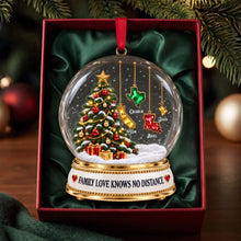 Load image into Gallery viewer, Family Love Knows No Distance - Personalized Christmas Ornament Gift for Family &amp; Friends Ornament PopCulturePrints
