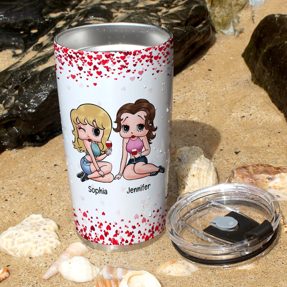 Personalized Bestie Tumbler - Funny Friendship Gift Tumbler Cup PopCulturePrints