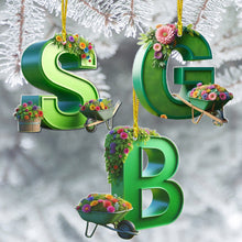 Load image into Gallery viewer, Custom Alphabet Letter Christmas Ornaments for Garden Enthusiasts Ornament PopCulturePrints

