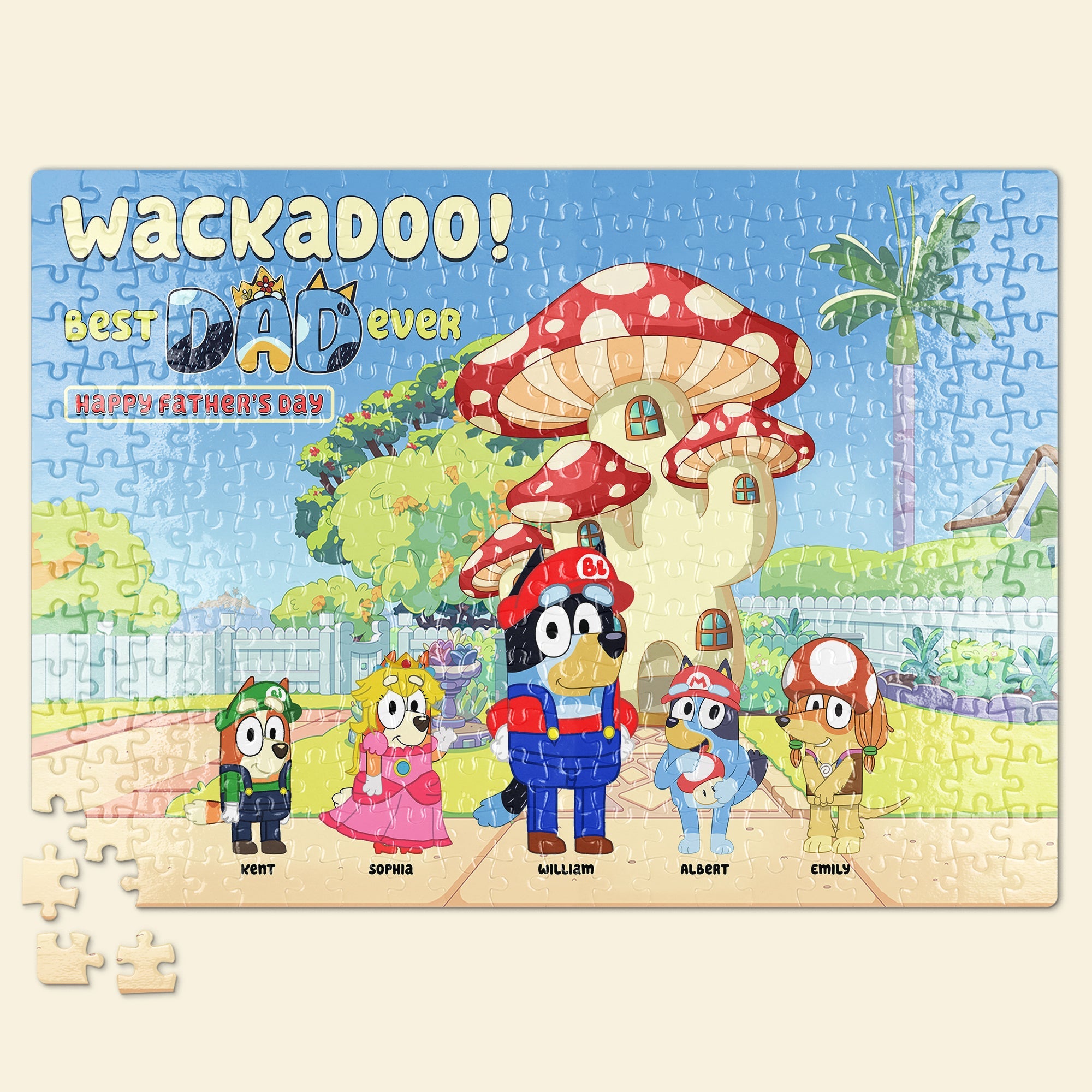 Personalized Father's Day Jigsaw Puzzle - Best Dad Ever!