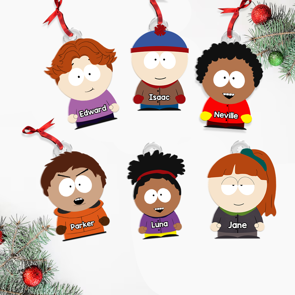 Custom Kids Ornament Set - Playful Characters