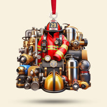 Load image into Gallery viewer, Custom Firefighter Christmas Ornament - Personalized Gift
