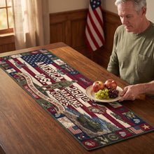 Load image into Gallery viewer, “Honor Their Service” - Personalized Military Table Runner - Gift for Veterans and Patriotic Families
