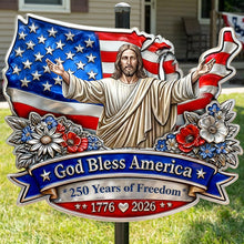 Load image into Gallery viewer, “Celebrate 250 Years of Freedom” - USA 250th Anniversary Metal Sign - Personalized Gift for Family and Friends Metal Signs PopCulturePrints
