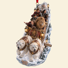 Load image into Gallery viewer, “Journey to Narnia Awaits!” - Sleigh To The Imaginary World Ornament, Personalized Christmas Gift for All Ages Ornament PopCulturePrints
