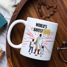 Load image into Gallery viewer, Personalized World&#39;s Greatest Dad Mug - Custom Names for Dad Coffee Mug PopCulturePrints
