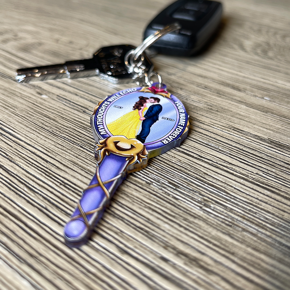 Personalized Forever Love Keychain for Couples Keychains PopCulturePrints