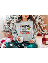 Load image into Gallery viewer, My Day Is Booked Christmas Sweater - Funny Grinch Schedule
