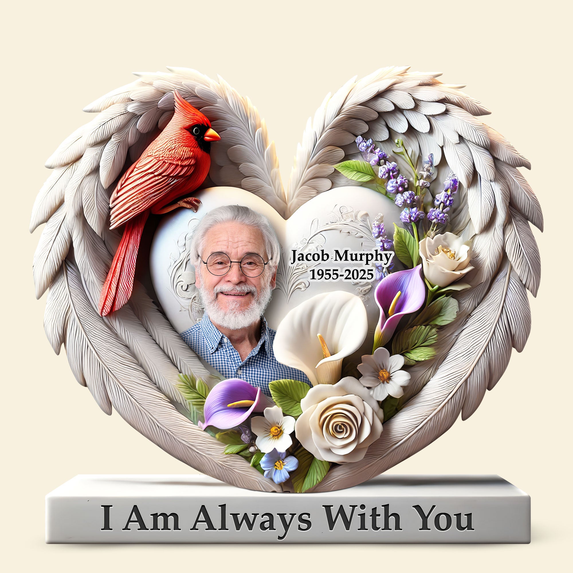 I Am Always With You - Custom Memorial Heaven Plaque for Loved Ones Shaped Plaques PopCulturePrints