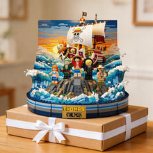 Load image into Gallery viewer, “Set Sail on Adventure!” - Ocean Adventure Crew Acrylic Plaque - Personalized Gifts for Adventure Lovers Shaped Plaques PopCulturePrints
