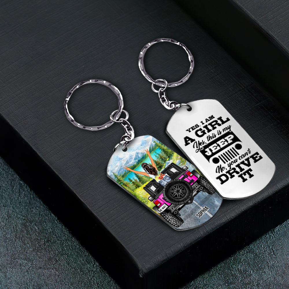 Personalized Jeep Lover Keychain Set - Fun and Stylish Designs