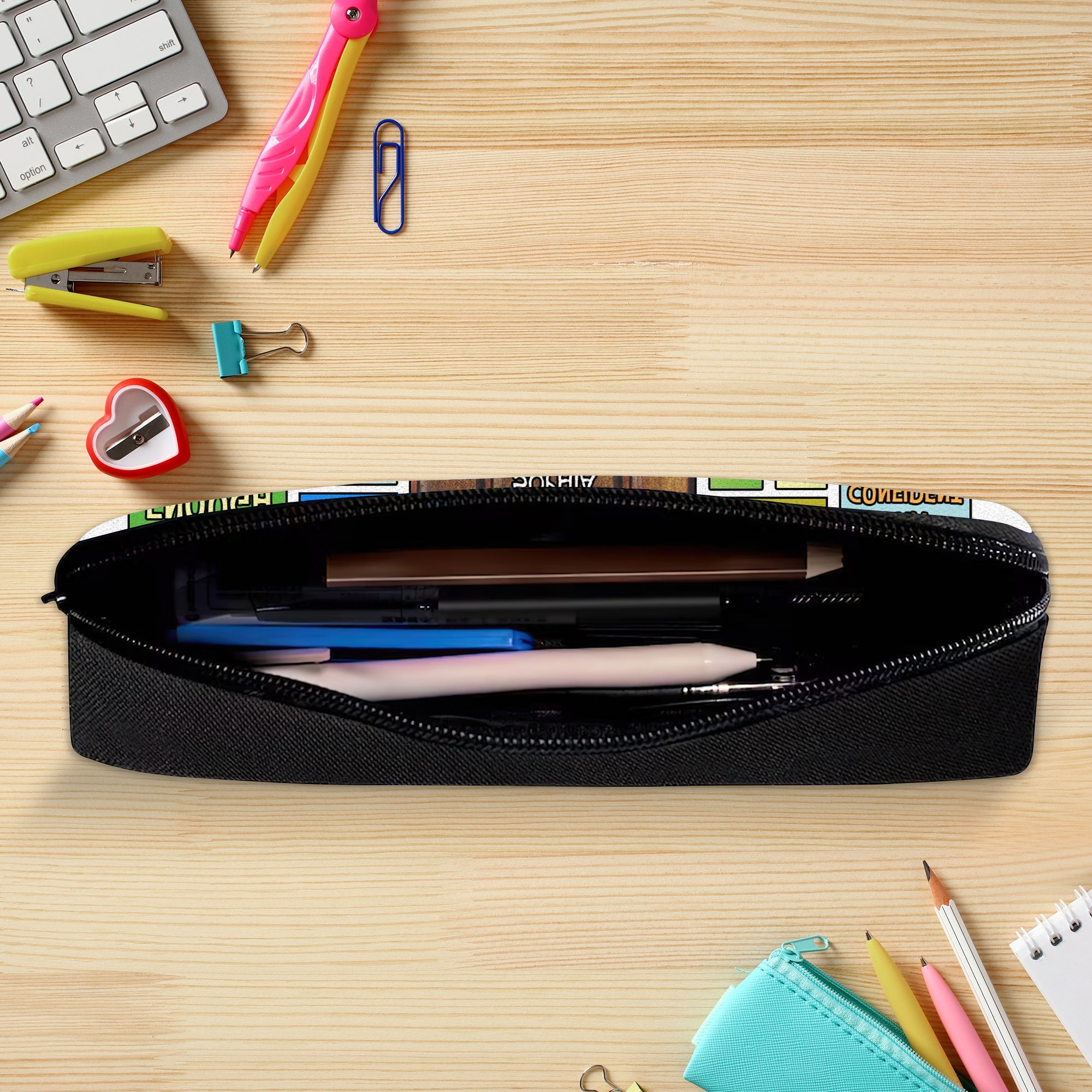 Simpsons-Inspired 'Today's Good Mood Is Sponsored By Weed' T-Shirt Pencil Case PopCulturePrints