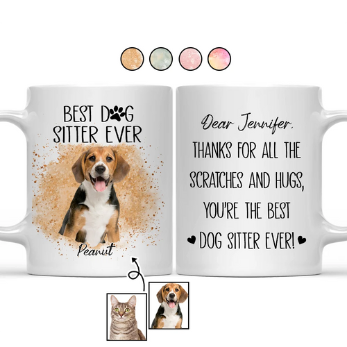 Best Dog Sitter Ever - Custom Personalized Mug for Pet Lovers Mug PopCulturePrints