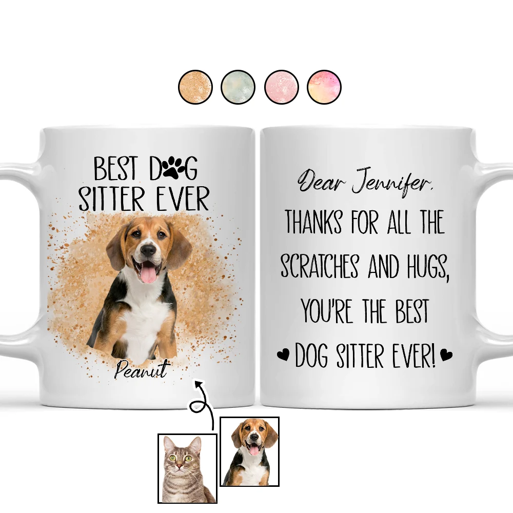Best Dog Sitter Ever - Custom Personalized Mug for Pet Lovers Mug PopCulturePrints