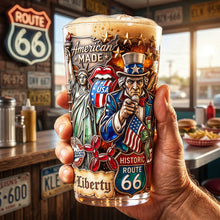 Load image into Gallery viewer, "Celebrate Your Patriotism!" - Personalized Patriotism Beer Glass - Custom Gifts for Veterans, Friends, and Family
