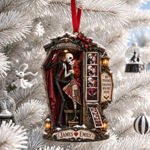 Load image into Gallery viewer, “Love Beyond the Grave” - Spooky Couple Acrylic Ornament - Personalized Christmas Gift for Couples Ornament PopCulturePrints
