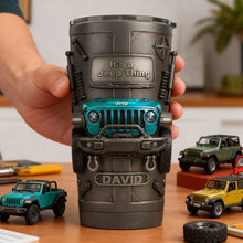 Load image into Gallery viewer, Adventure Awaits: It's a Jeep Thing - Personalized Travel Tumbler for Off-road Enthusiasts Tumbler Cup PopCulturePrints
