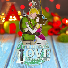 Load image into Gallery viewer, Personalized Legend of Love Keychain for Gaming Couples Keychains PopCulturePrints
