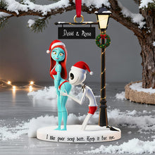 Load image into Gallery viewer, Naughty Lover Acrylic Ornament - A Fun, Personalized Gift for Couples Ornament PopCulturePrints
